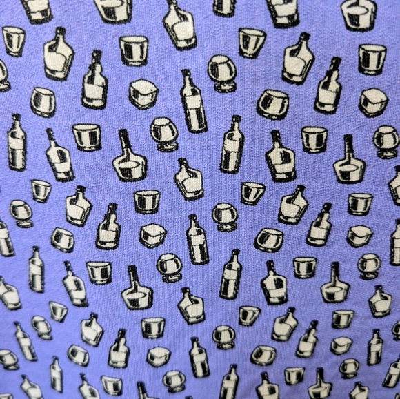 IBKUL Men's Bottles + Glasses Golf Polo. Breathable, UPF+ 50 Quick Dry. Size M - Picture 2 of 4